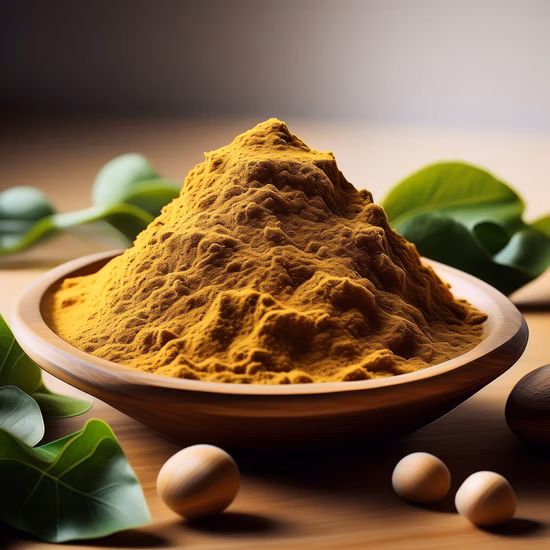 Prodotti per la salute Integratore a base di erbe per la salute in polvere di funghi Reishi biologici naturali al 100% per produttori di cosmetici o alimenti salutari